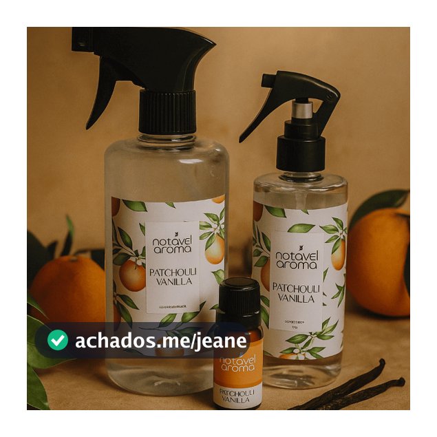 Kit Agua Perfumada + Home Spray + Essencia Patchouli Vanilla - Notável Aroma
