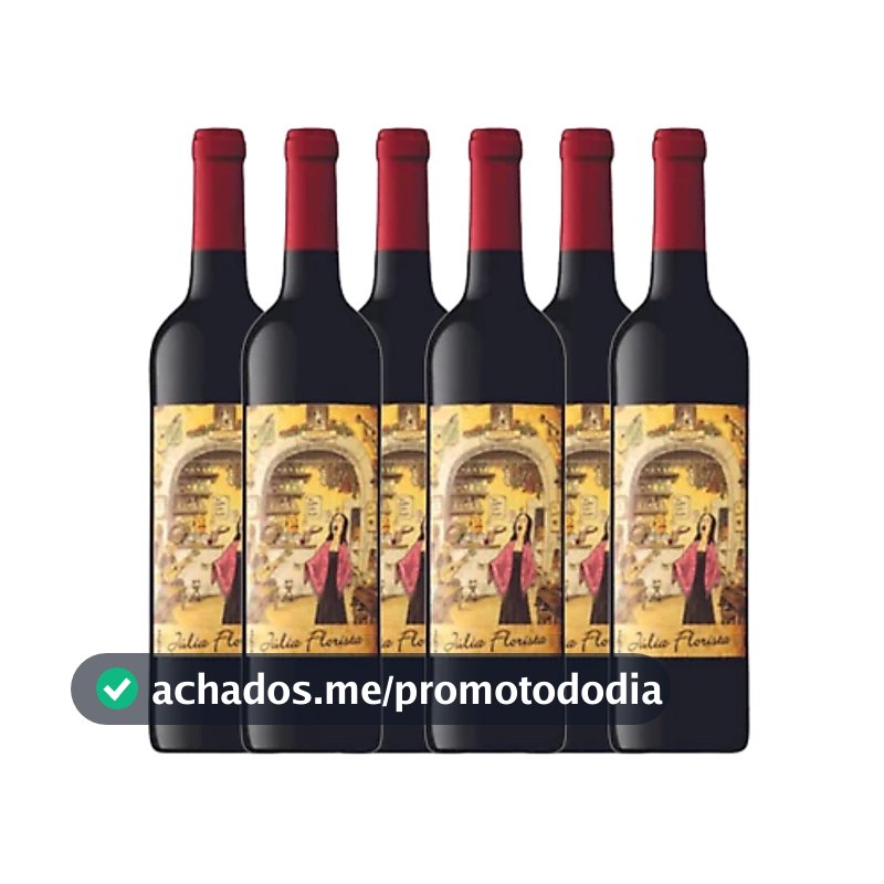 Vinho Português Júlia Florista Tinto 750ml - Caixa 6 Unidades