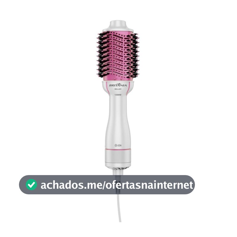 Escova Secadora Britânia 4 em 1 Nanocerâmica 1300W BELLA01