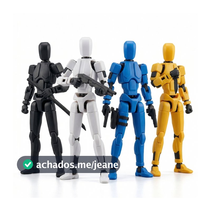 Boneco Articulado Dummy 13 Impressão 3D Flexível Colecionável Geek Presente Infantil Para Presentear