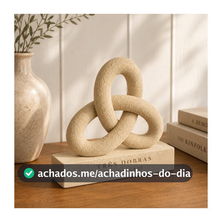 Escultura Decorativa Cristã Três Dobras | Decoração Cristã Moderna KAVOD
