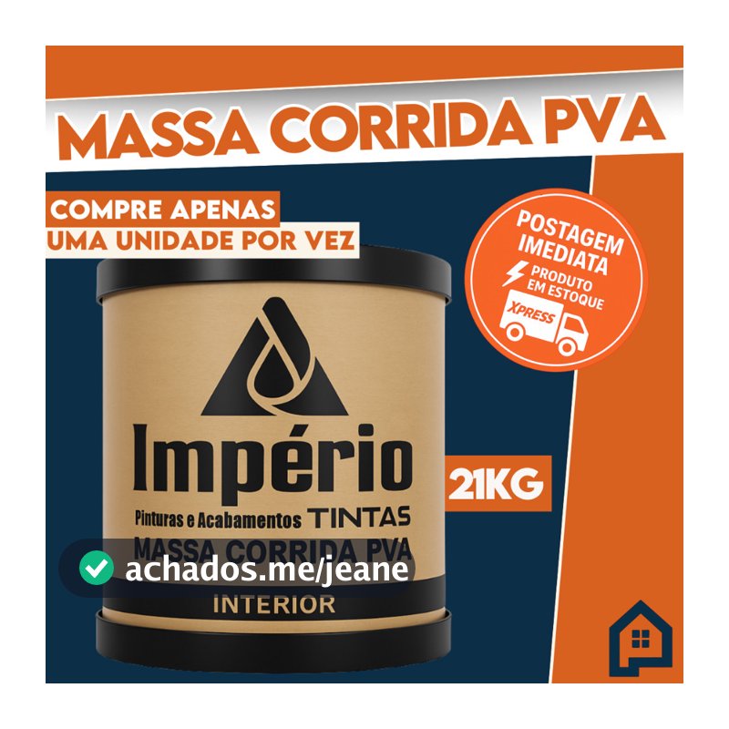Massa Corrida PVA Revestimento - 21kg Profissional Fácil Aplicação Nivelador