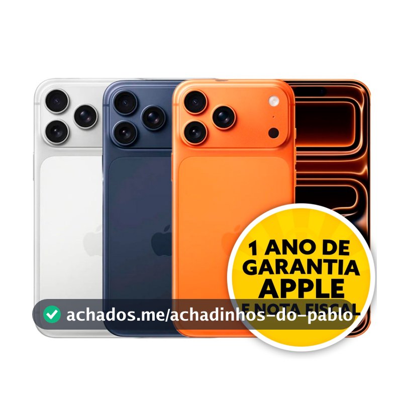 Celular IPhone 17 Pro Max 256GB 5G Dual E-sim Lacrado Original 1 Ano De Garantia
