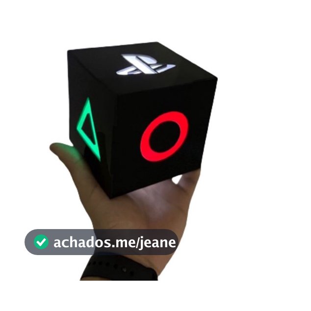 Luminária de Mesa Logo Playstation Presente Gamer