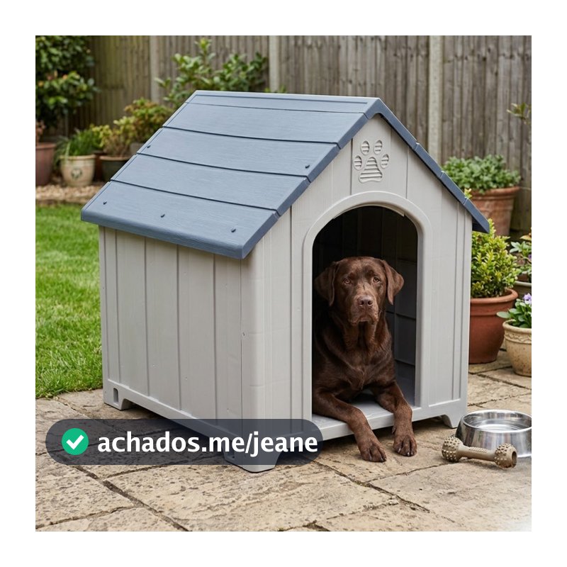 Casa Casinha para Cachorro Extra Grande Resistente Impermeável Fácil Montagem Syberflex