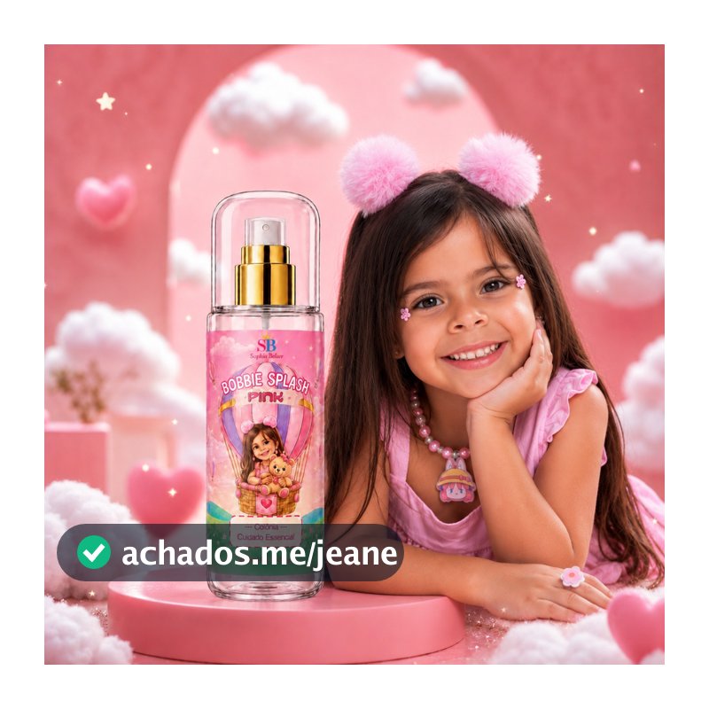 Sophia Bellar Body Splash Pink – Colônia Infantil 200ml | Cuidado Essencial