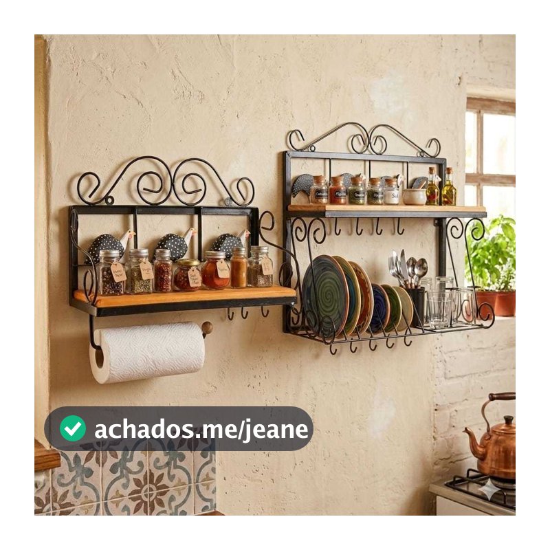 Kit Para Cozinha Paneleiro Mais Prateleira Porta Condimentos Direto Da Fabrica Preço Promocional
