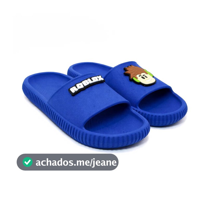 Chinelo Slide Nuvem Menino Menina Gamer Roblo Jogo Confortável Macio Leve Flexível Antiderrapante