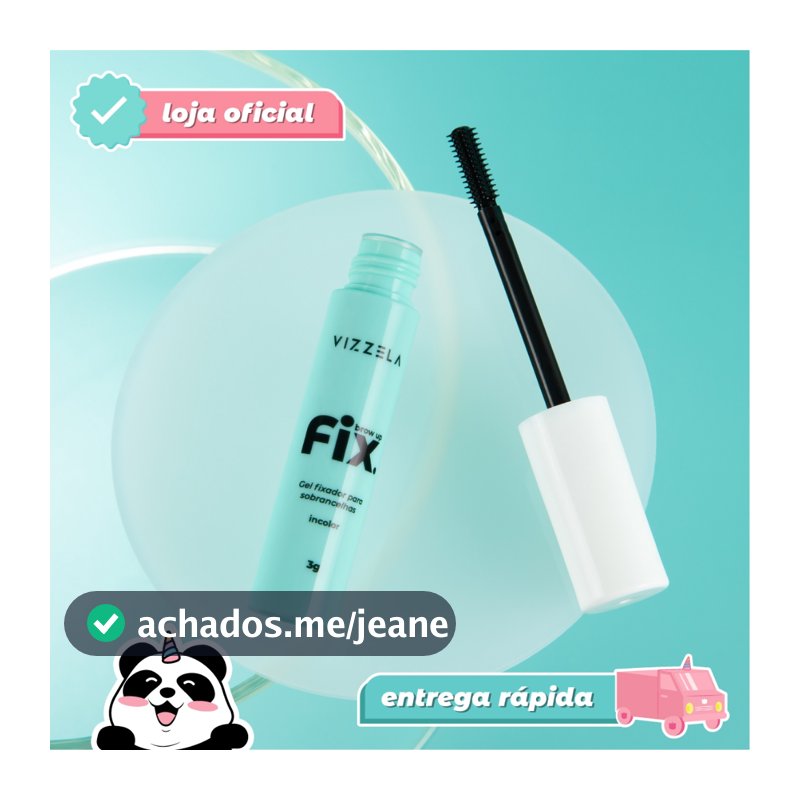 Gel Super Fixador Sobrancelhas Brow Up Fix Longa Duração Vegano Original Vizzela