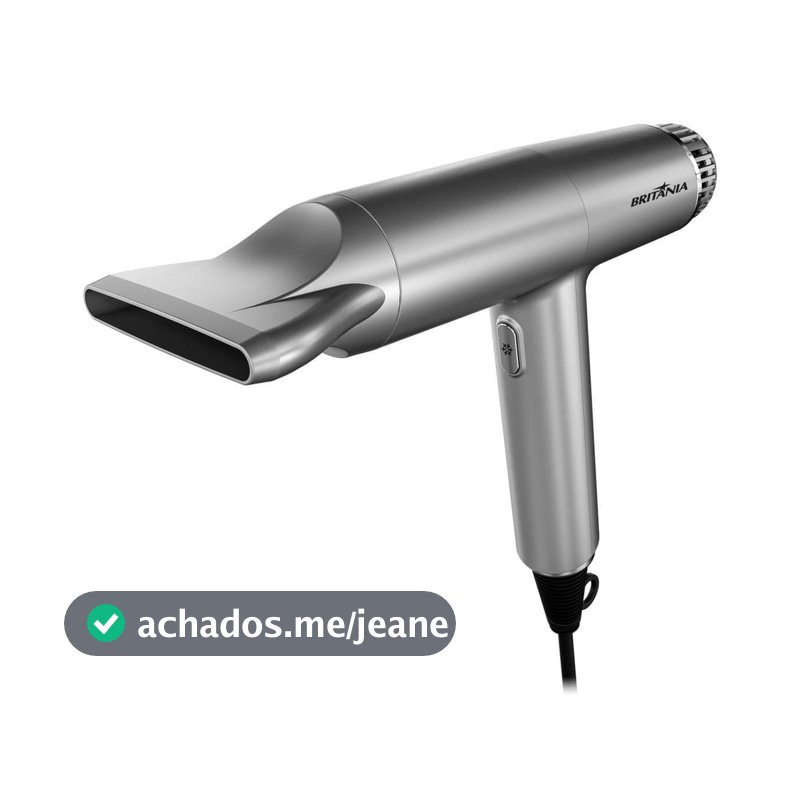 Secador de Cabelos Britânia Mais Silencioso 1600W BSC3400