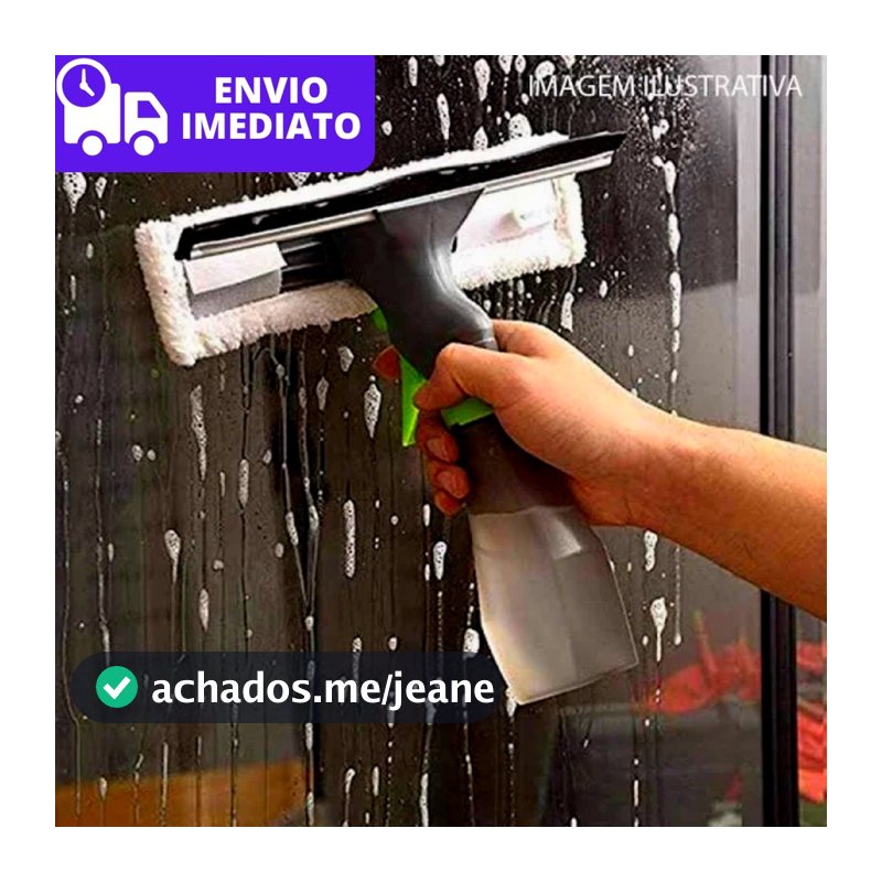 Rodo Spray Limpa E Seca Vidros 3 Em 1 250ml Multiuso MOP Limpador