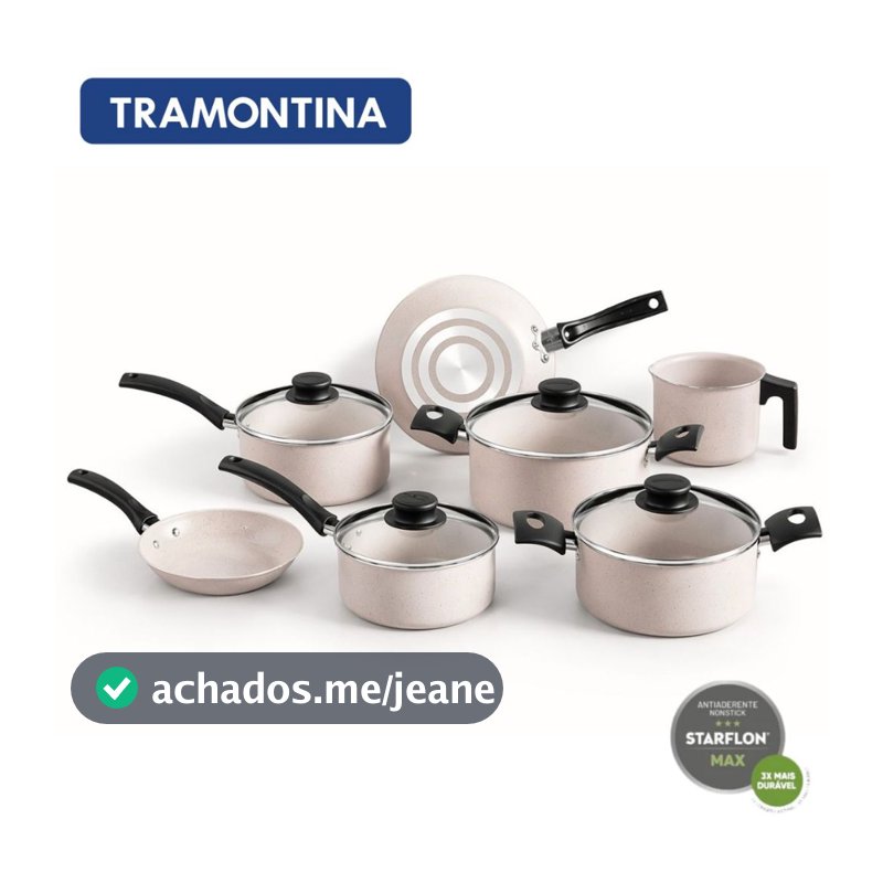 Jogo De Panela Antiaderente Turim 7 Peças Alumínio Tramontina