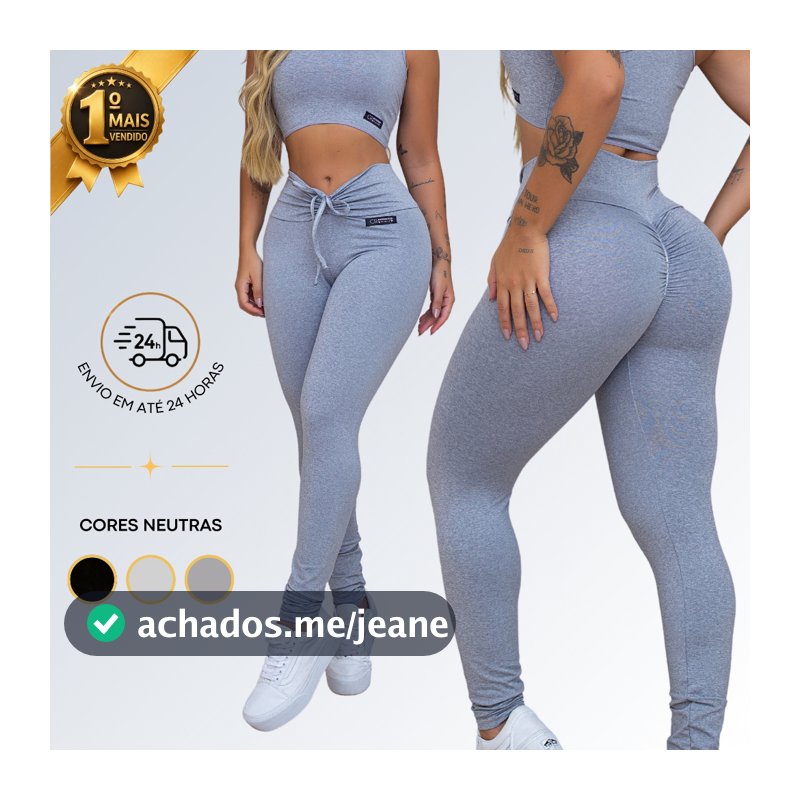 Calça Legging Academia Levanta Bumbum Feminina Fitness Empina Bumbum