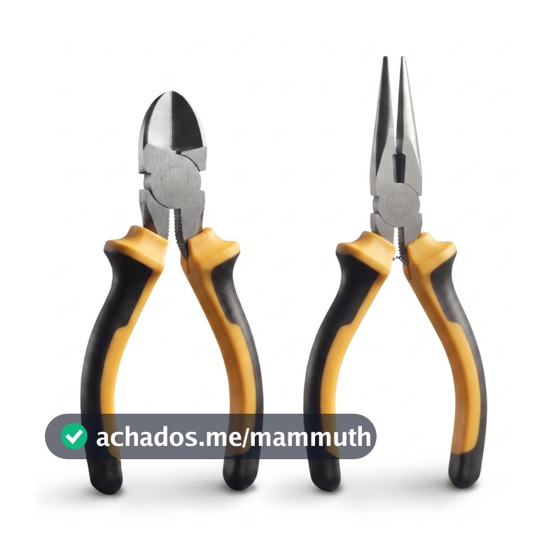 Kit Alicate Corte + Alicate de bico  Profissional Com Cabo Emborrachado