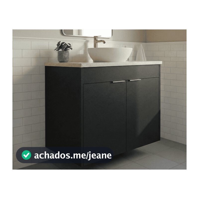 Gabinete Banheiro Planejado 2 Portas 100% MDF MOVEL INTEIRO NA COR  Marcenaria Premium