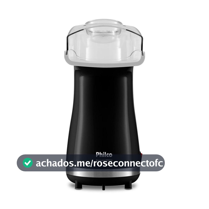 Pipoqueira Elétrica Sem Óleo Philco Preta 1200W PPIE01A