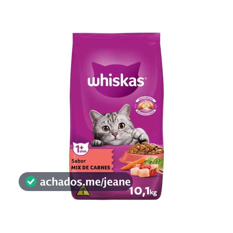 Ração Whiskas Adulto Mix De Carnes 10,1kg
