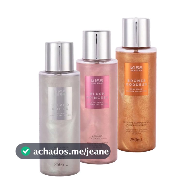 Body Splash Kiss New York Shimmer 250ml
