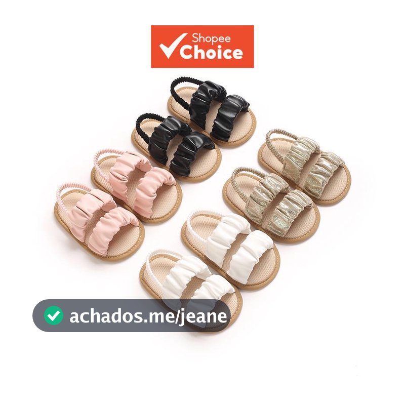 Sandálias Antiderrapantes Para Bebês Meninas Recém-Nascidos Na Primavera