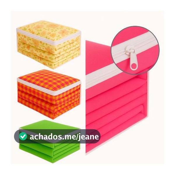 Kit 10 Saco Organizador Closet Edredon Cobertor C/ Ziper