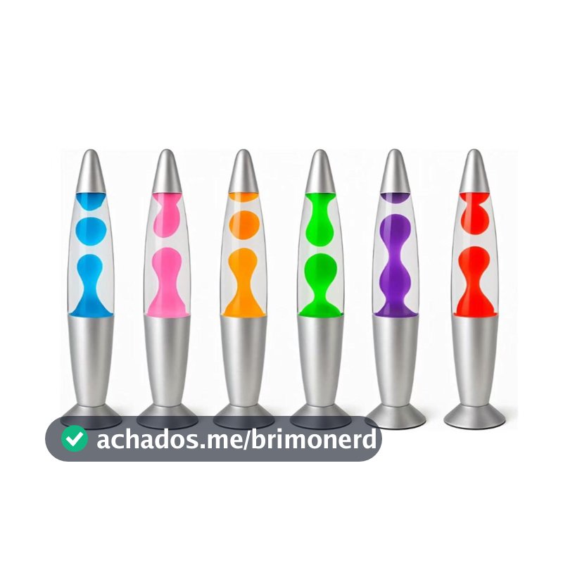 Luminária De Mesa Abajur Decorativo Lava Lamp Retrô 110v 220v
