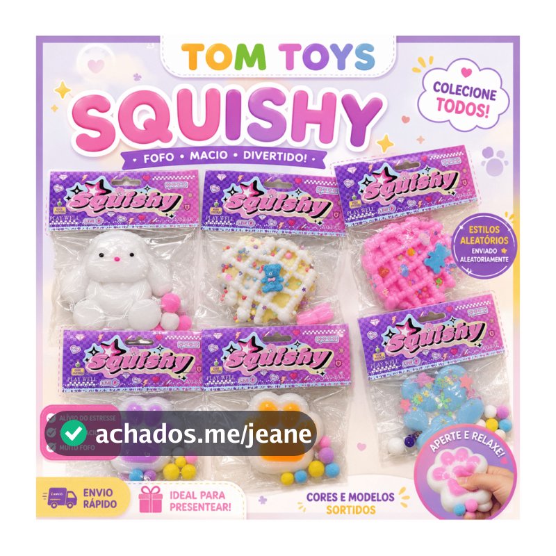 Squishy Brinquedos Sensoriais Slime de Patinha Anti Stress Squishy Mochi Criança Divertido Colorido