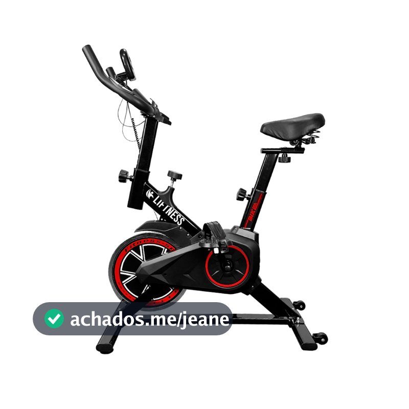 Bicicleta Ergométrica Para Spinning Preto Vermelha Liftness SP50