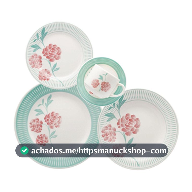 Aparelho De Jantar 20 Peças Bloom Oxford