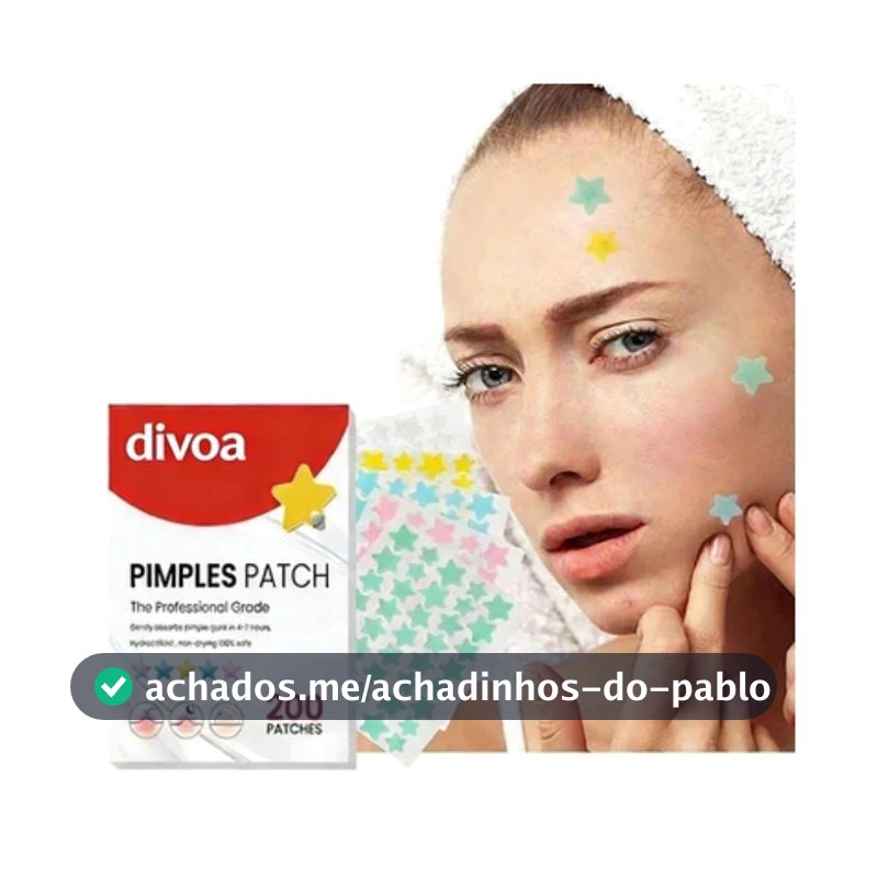 200pcs Adesivo De Acne Desbota E Repara Espinhas , Cuidados Com A Pele À Prova D'água Para Manchas