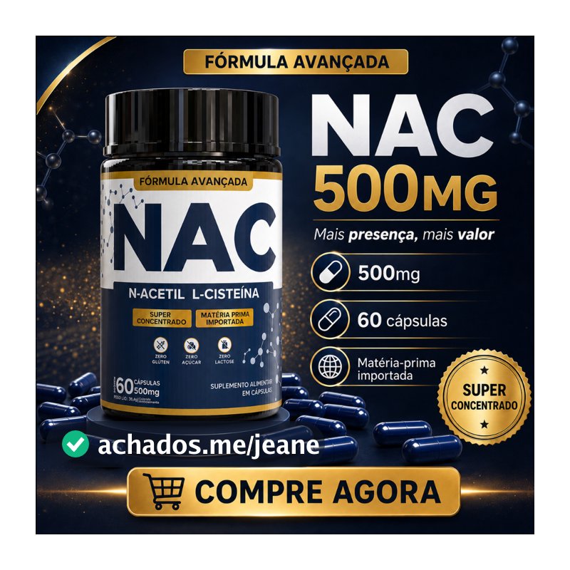 NAC N-Acetil L-Cisteína 500mg - Original