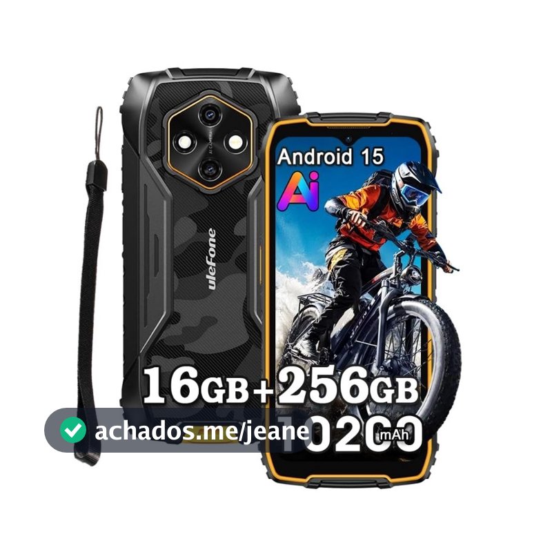 ULEFONE RUGKING 4 PRO 16/256GB 10200mAh 48MP ROBUSTO DUAL SIM IP68 IP69K UNISOC T7250 NFC wXBS3505P