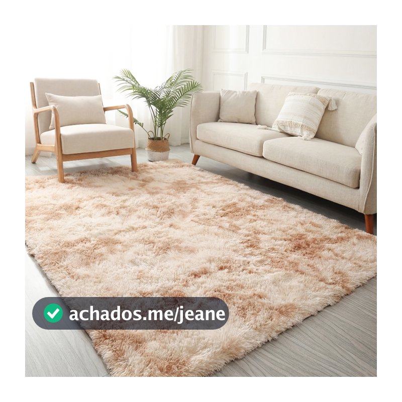 Tapete Sala 2,00x1,50 Peludo 4 Cm De Altura Shaggy Promoção