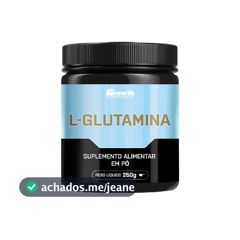 L-glutamina 250g Growth Supplements - Sem Sabor Em Pó