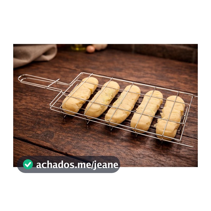 Grelha Churrasqueira Pão de Alho e Milho Resistente praticidade Alta Qualidade