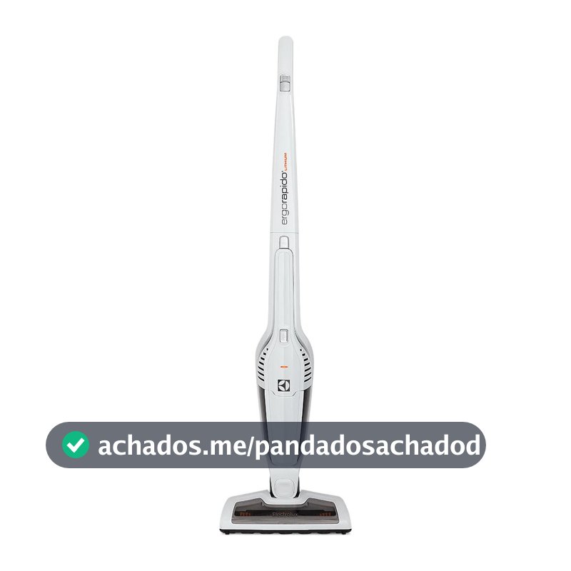 Aspirador de Pó Vertical Sem Fio Electrolux Ergorapido 2 em 1 Cyclone até 21 min Branco (ERG21)
