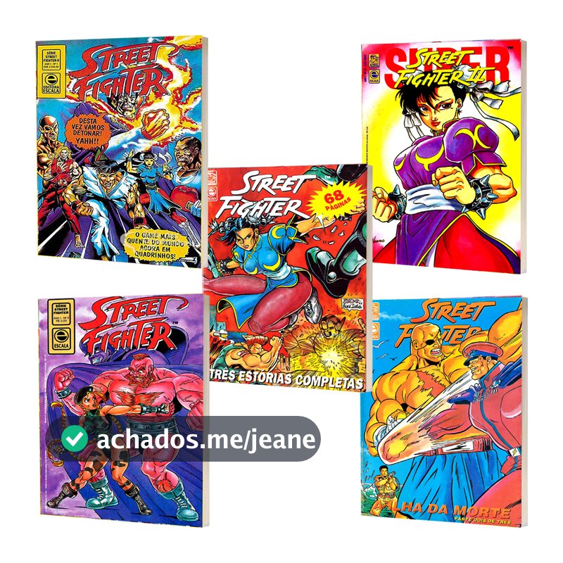 HQ- Gibi- Quadrinhos Street Fighter 2 - Impressão Personalizada - Editora Escala, pré encomenda