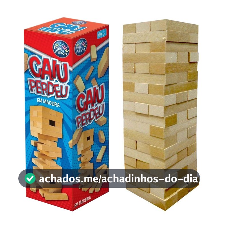 Jogo Torre Equilíbrio De Mesa Caiu Perdeu Em Madeira Mdf