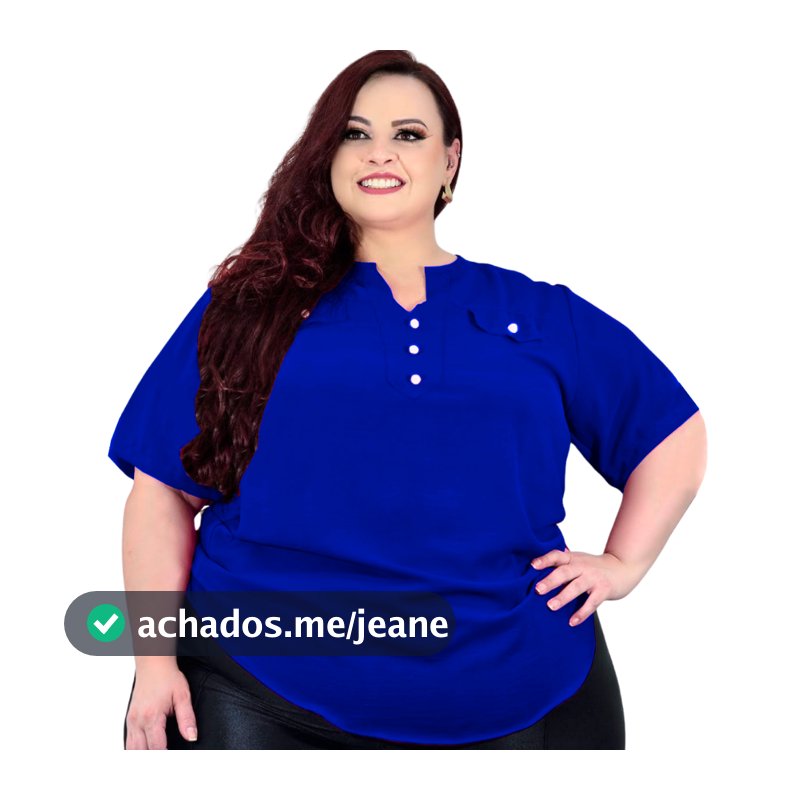 Blusa Social Plus Size Feminina Camisa Manga Botão Pérola Trabalho Festa Presente Natal 48 ao 58
