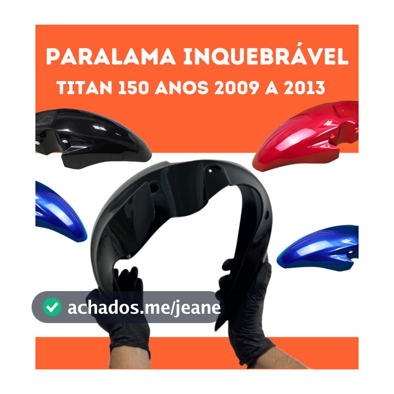 Paralama Dianteiro Titan Fan 150 2009 2010 2011 2012 2013
