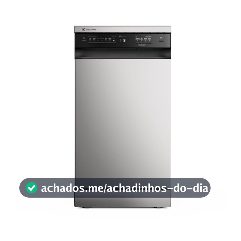 Lava-Louça Electrolux 10 Serviços Inox com Programa Lava & Seca 50 min (LS10E)