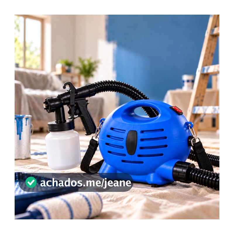 Pistola de Pintura Elétrica Pulverizador Tinta 650W 800ml Paint Zoom 110V 220V
