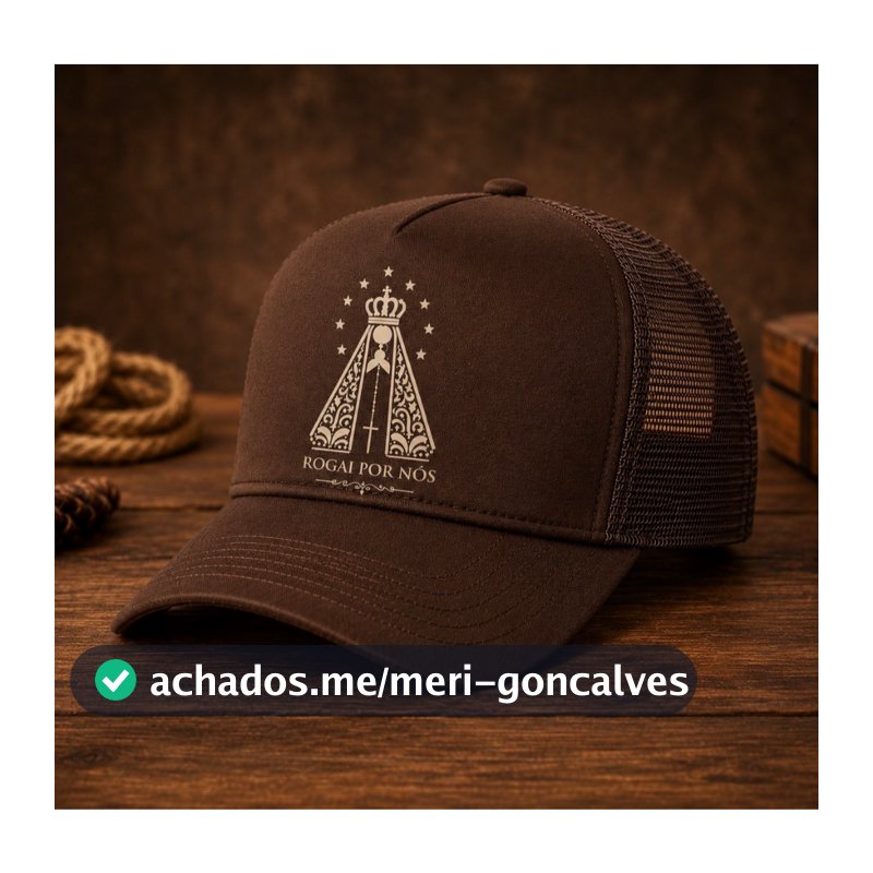 Boné nossa senhora estilo trucker aba curva telinha respirável- Envio rápido