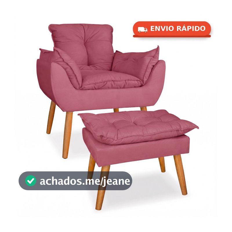 CONJUNTO POLTRONA OPALA COM PUFF