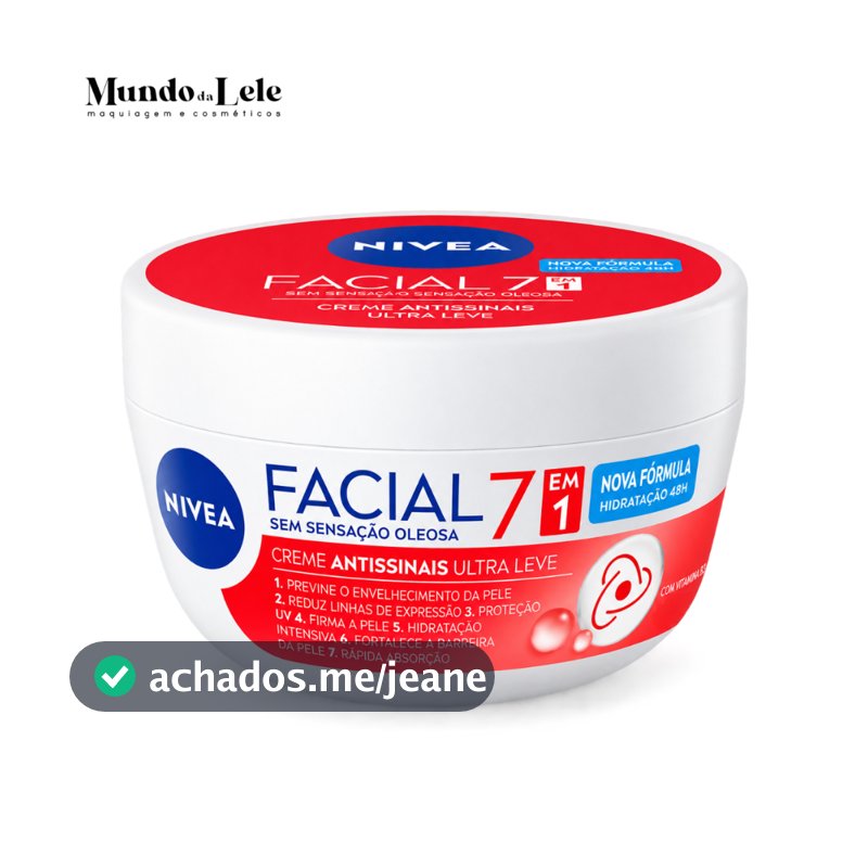 Creme Facial Antissinais Sensação Não Oleosa Nivea