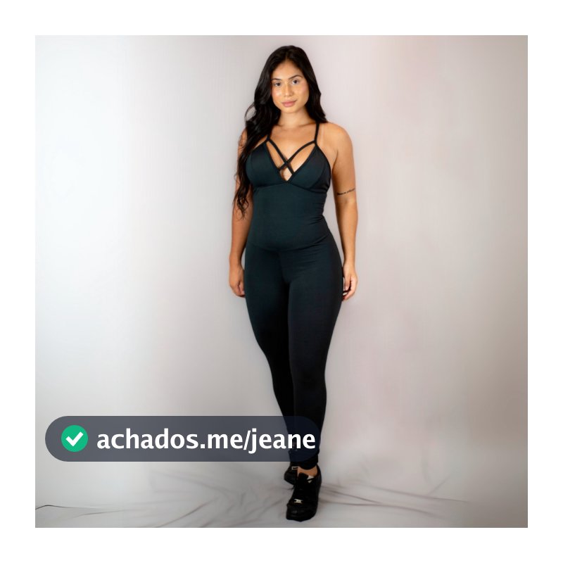 Macacão Fitness Poliamida Feminino Empina Bumbum Decote Strappy