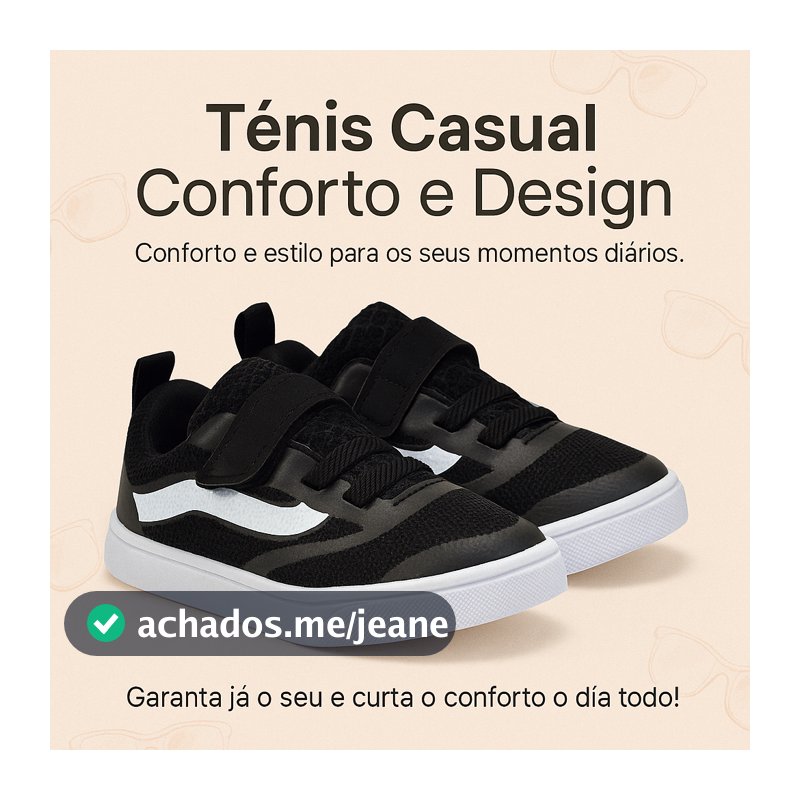 Tênis Baby Infantil Preto Casual Menino Anatômico Respirável Dia a Dia 20 ao 33 Envio Imediato