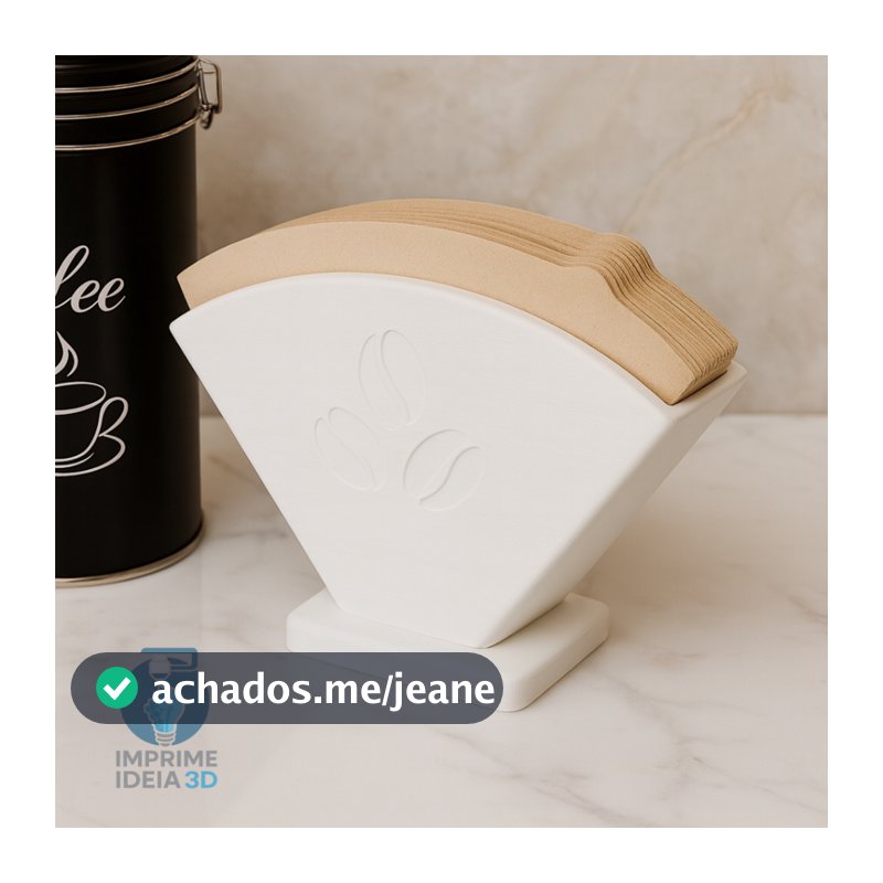 Porta Filtro de Café Suporte Filtros de Papel Organizador para Cozinha REF. 001