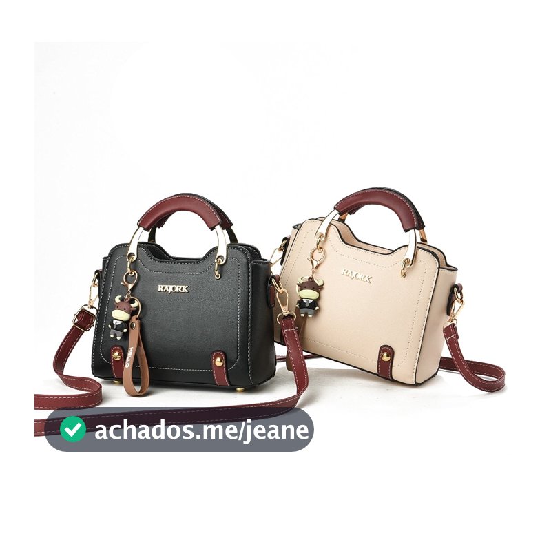 Bolsa Feminina Transversal Grande Capacidade Elegante De PU Com Alça Superior E Alça Ajustável, Com Chaveiro rajork
