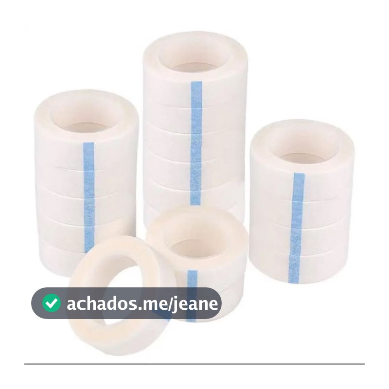 Kit Fitas Micropore Antialérgica Alongamento e Extensão Cílios 10m