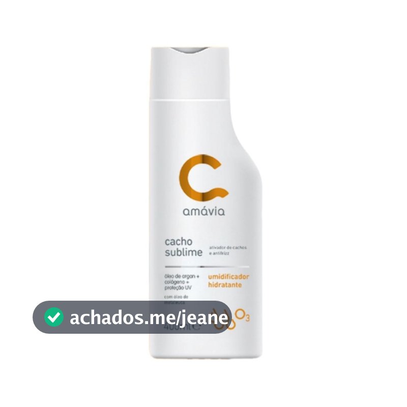 Umidificador Amávia Cacho Sublime Umidificador 400ml Nova Embalagem
